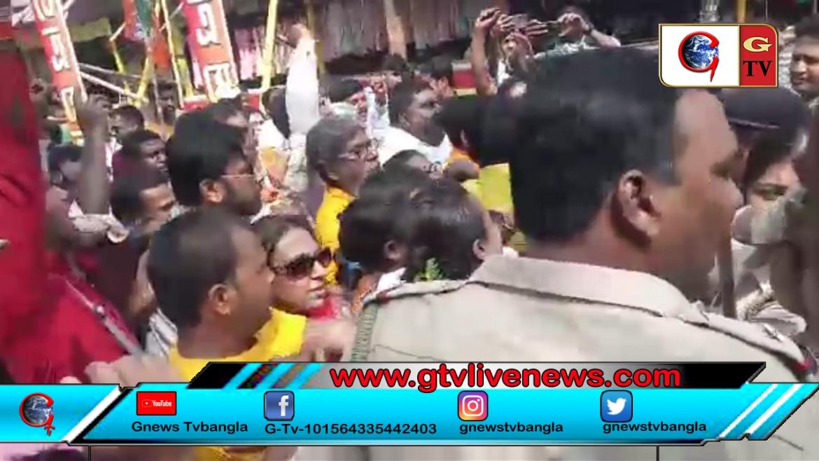 বিজেপি র পক্ষ থেকে প্রতিবাদ সভা