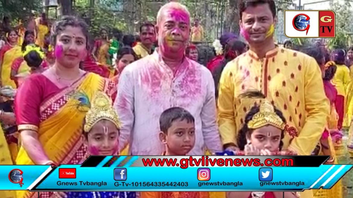 বসন্তের নানান রঙে কচিকাঁচাদের নিয়ে বসন্ত উৎসবে মাতলেন সৈদাবাদ সরস্বতী শিশু বিদ্যামন্দির