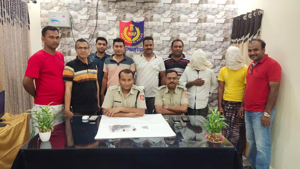 10.08.2022 in the evening acting on a tip off a raid was conducted at Kalupur more and apprehended two persons