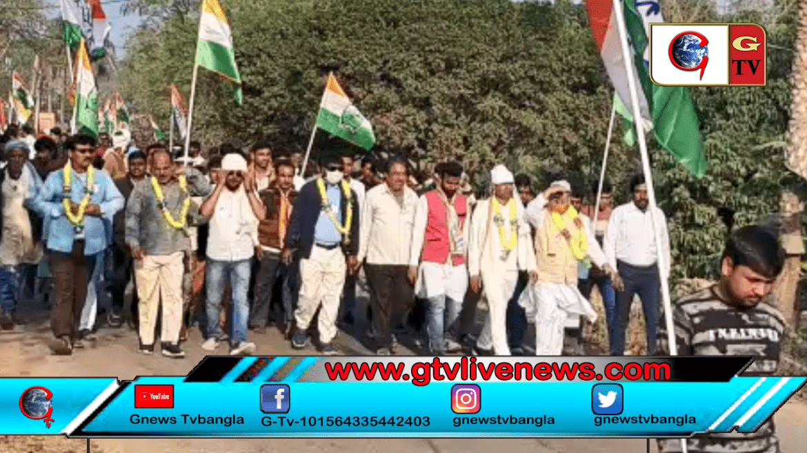 জলঙ্গি ব্লক কংগ্রেসের ডাকে ভারত জোড়ো যাত্রা