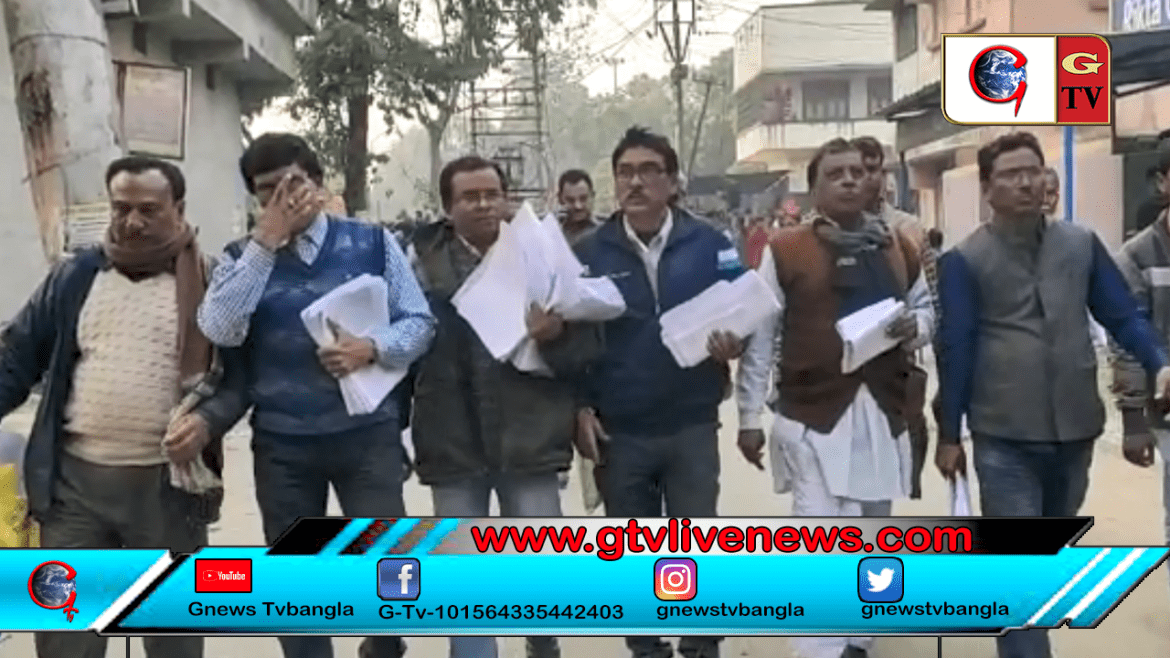 রাণীনগর ব্লক সিপিআইএম কমিটির ডাকে ডেপুটেশন রাণীনগর ব্লক অফিসে